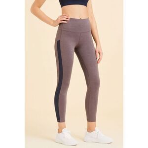 Athleta Ultimate Stash 7/8 Tight Leggings Heather Gray Pocket Drawstring Women’s